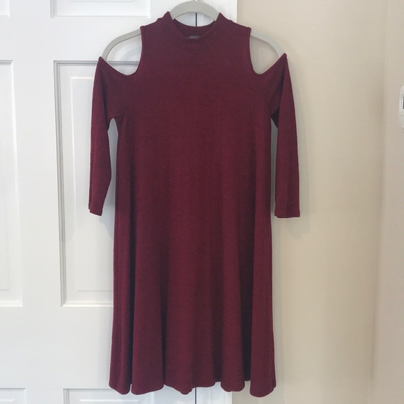 Soprano Dresses & Skirts - Cold Shoulder Sweater Dress